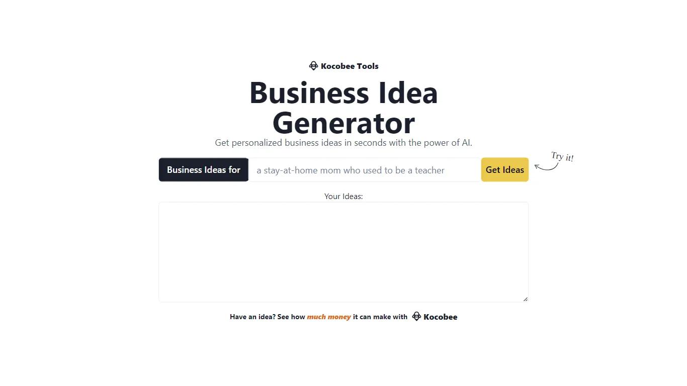 Business Idea Generator Image