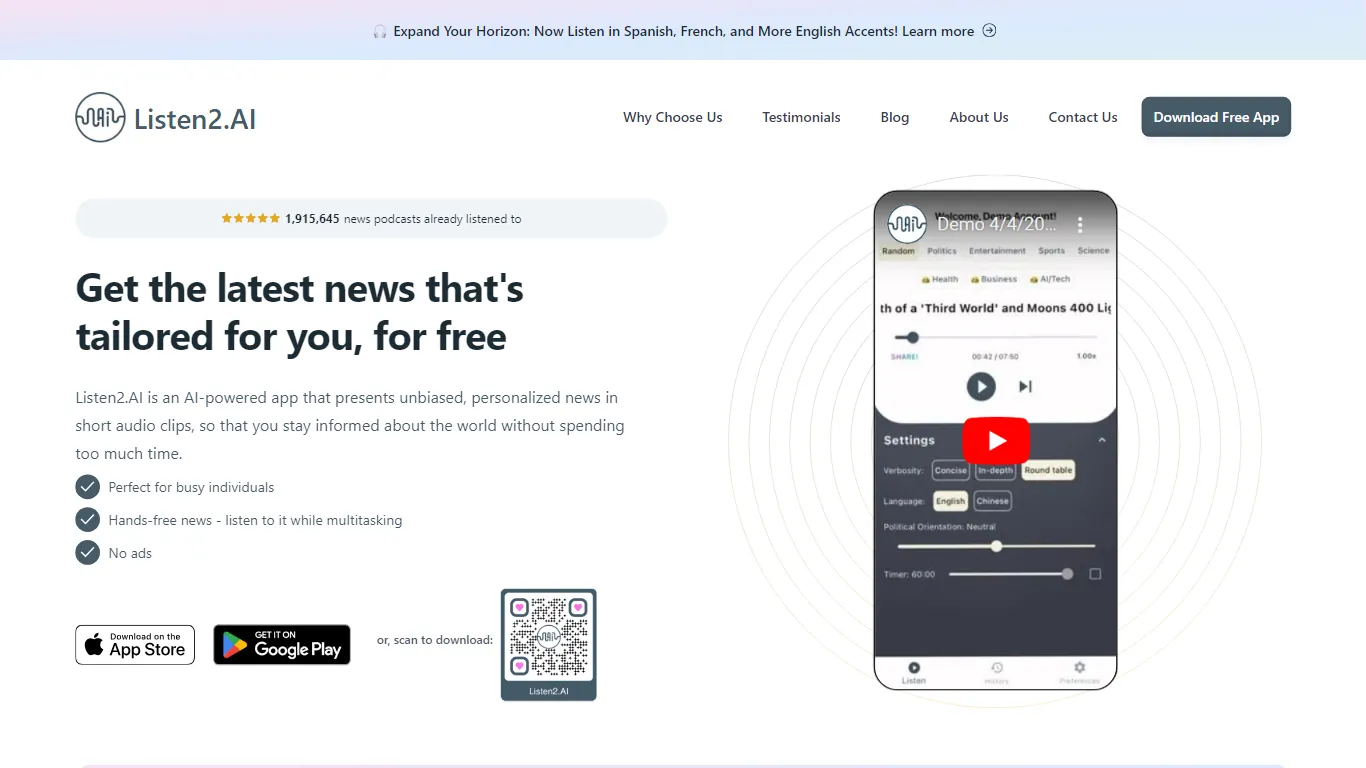 Listen2.AI - Smart News Image
